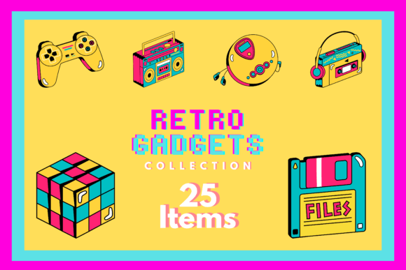 A Digital Museum: Preserving the Golden Era of Gadgets with a Nostalgic Graphics Collection