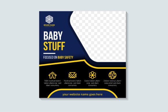 Designing with Impact: The Baby Stuff Square Banner Template