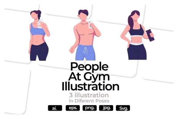 The People at Gym Illustration: A Versatile Asset for Modern Digital Communication
