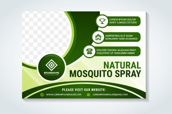 Your Natural Mosquito Spray Marketing Starts Here: The Horizontal Flyer Template